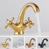 double handle control bathroom faucets antique faucet solid brass bronze kitchen bathroom basin mixer tap robinet antique