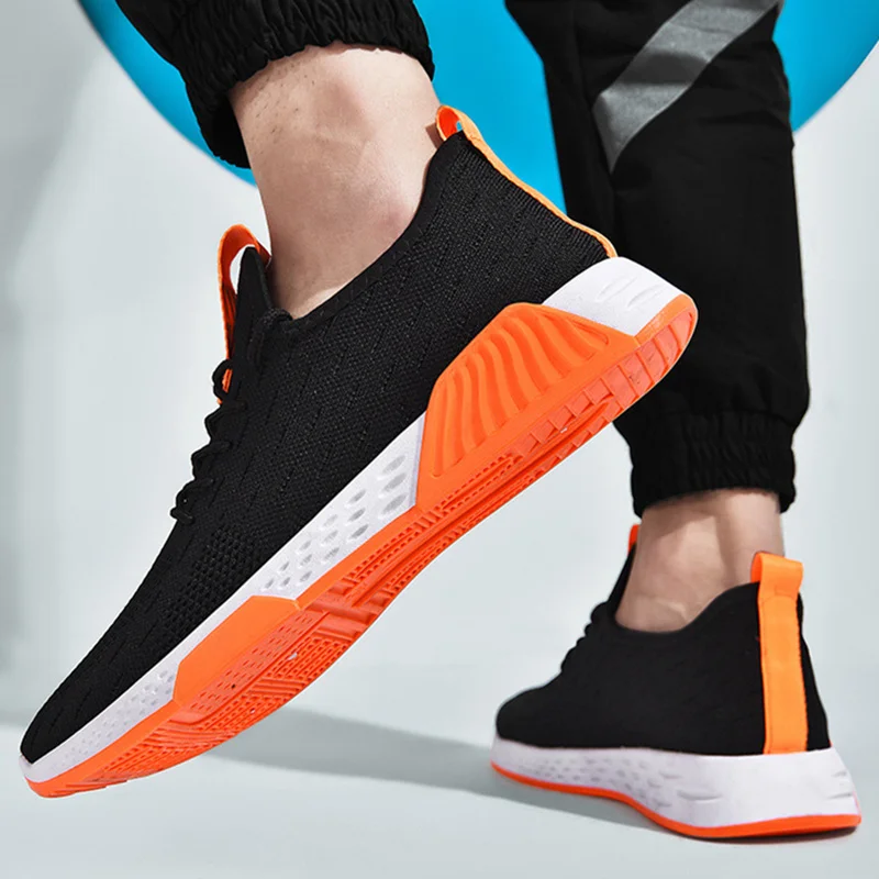 Men's Sport Running Shoes Spring Summer Flats Soft Sole Sneakers Breathable Mesh Outdoor Athletic Light Male | Спорт и