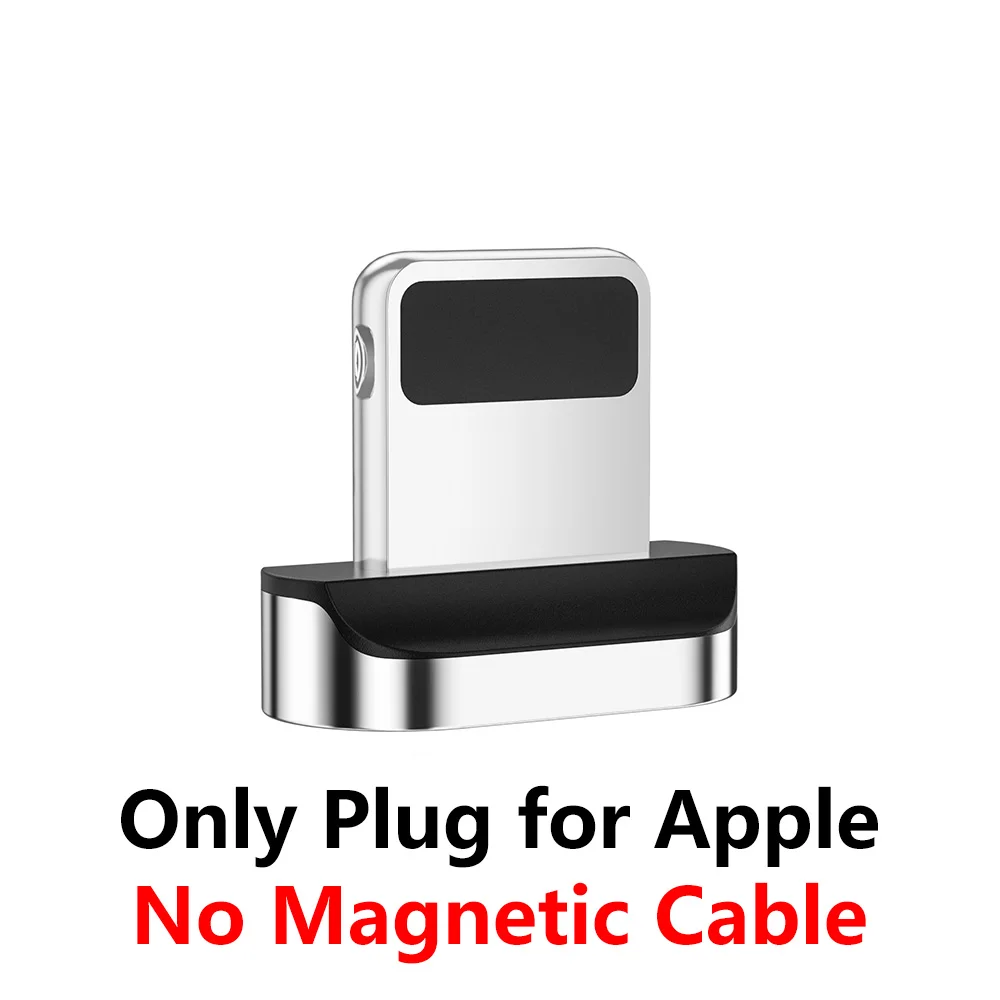 Only Plug Apple Магнитный зарядный кабель Micro Usb MANTIS 3m 2m 1m для Iphone samsung светодиодный магнитный кабель синхронизации данных 3A кабель быстрой зарядки type C - Цвет: Only Plug Apple