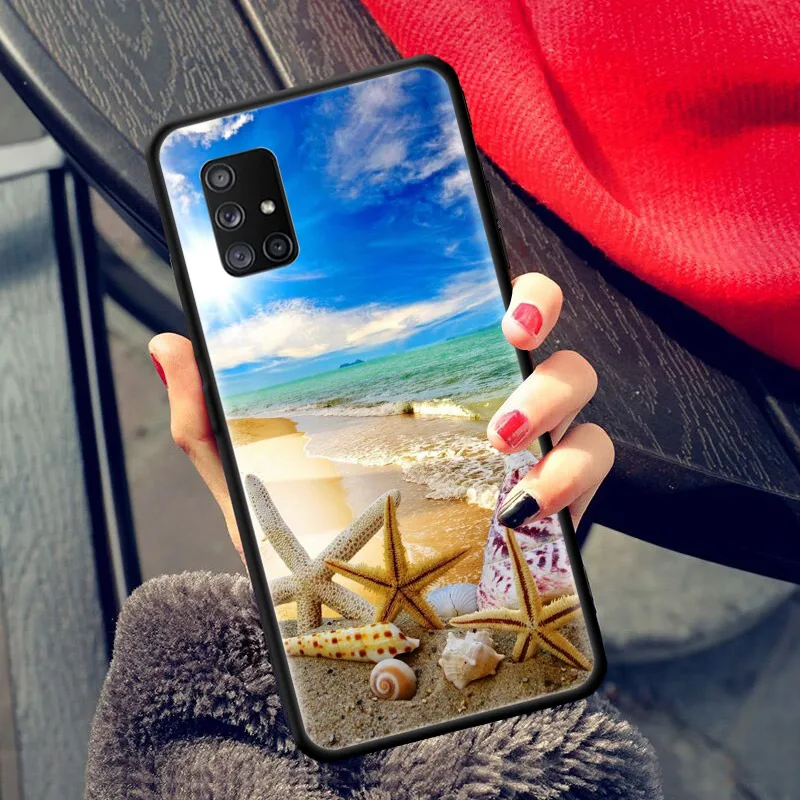 

Starfish at dusk beach Phone Case for Samsung Galaxy A51 A71 A21s A31 A41 M31 A11 M51 A12 M31s A01 A91 M11 A42 A32 5G Cover