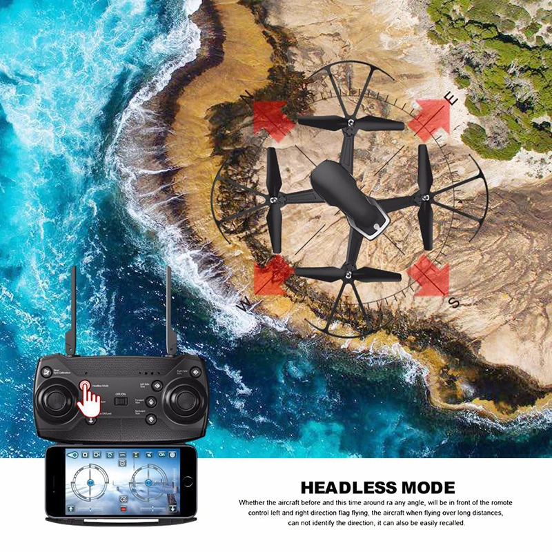 Радиоуправляемый Дрон с камерой HD 0. 3MP/2MP квадрокоптер WIFI FPV вертолет