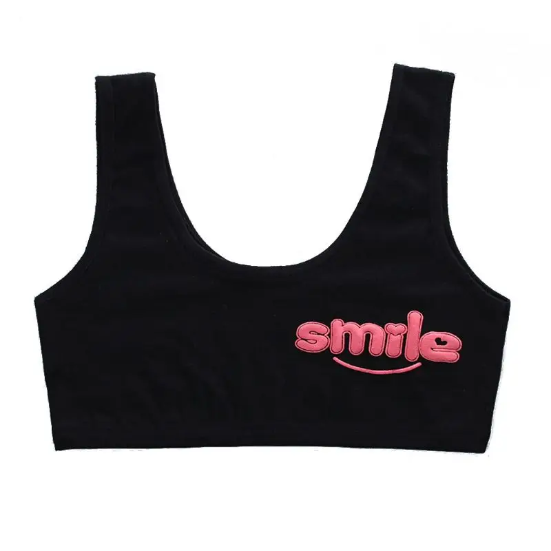 

Young Girls Bra Cotton Puberty Kids Girl Underwear for Teens Vest Fashion Bra New Dropship