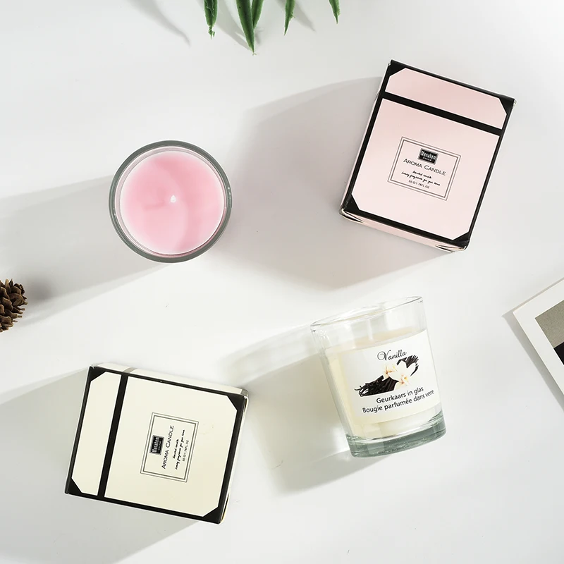 Натуральное эфирное масло соевая фотосвеча стеклянные свечи украшение для дома -