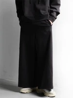 mens wide leg pants spring and autumn new classic dark fashion casual versatile loose large pants