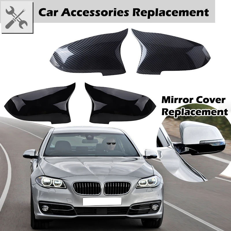 Rearview Mirror Cover Wing Side Rear view Mirror Cap Fit For Bmw 5 Series F10 F11 F18 LCI 2014-2017 Car Tuning Accessories