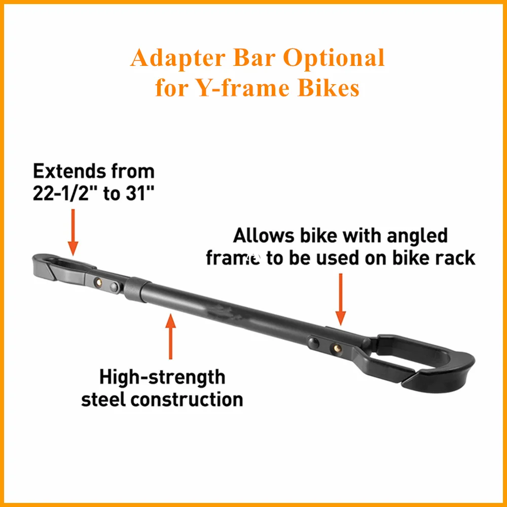 Capacity 15kg/33Lbs Bike Bicycle Top Tube Cross-bar Frame Adjustable Adapter for Y-Frame Kids Lady Car Rack or Home Storage | Автомобили и