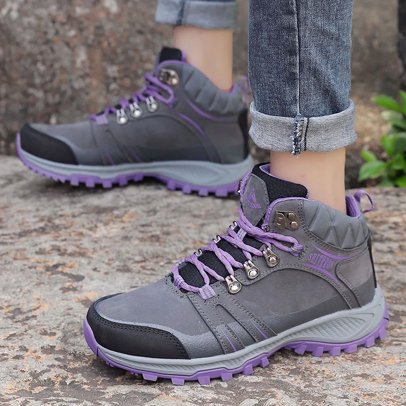 Winter Men Women Hiking Boots Waterproof Trekking Shoes Man Outdoor Climbing Shoes Men's Mountain Footwear zapatillas hombre