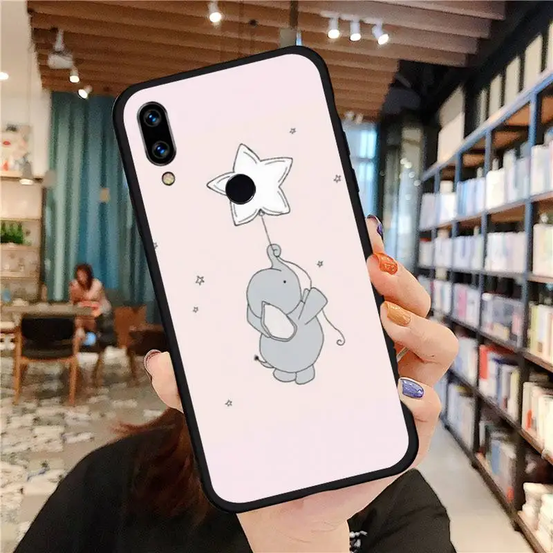 

Super cute cartoon bunny elephant Phone Case For xiaomi redmi note 10 9 9s 8 8t 7 pro max mi note 10 lite pro coque