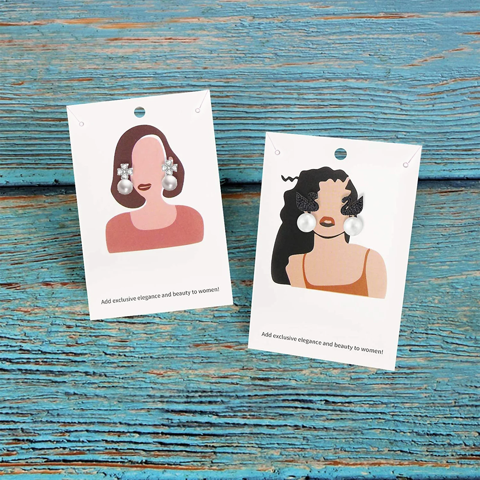 

20pcs 6x9cm Multi Fashion Patterns Earrings Necklaces Card Paper Ear Studs Display Card Label Favor Jewelry Packaging Hang Tag