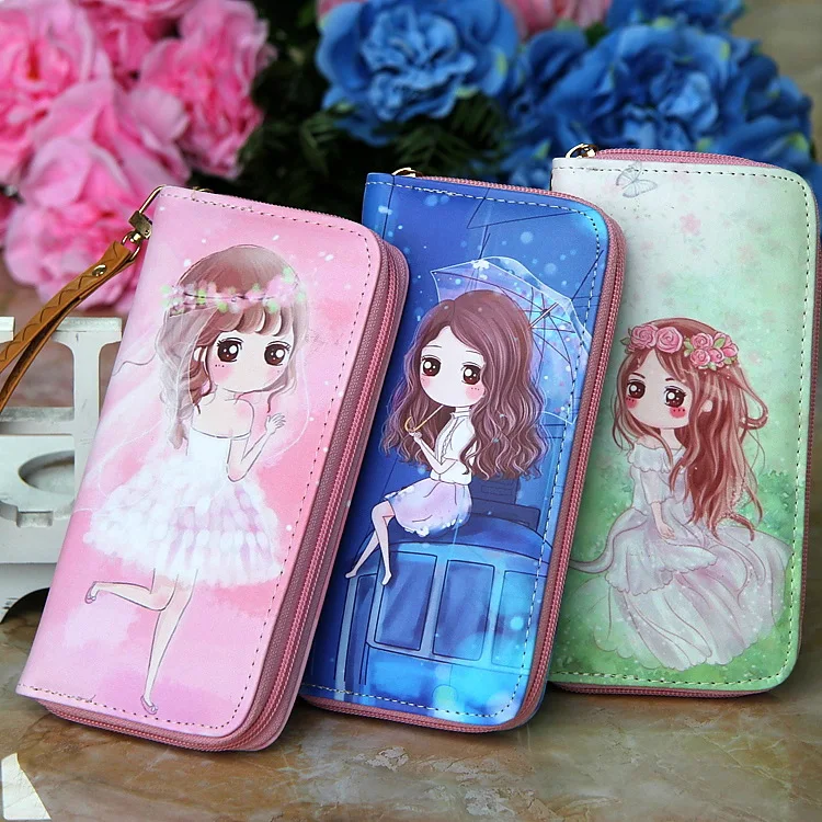 Кошельки сумочки Модный женский длинный кошелек на молнии женские кошельки