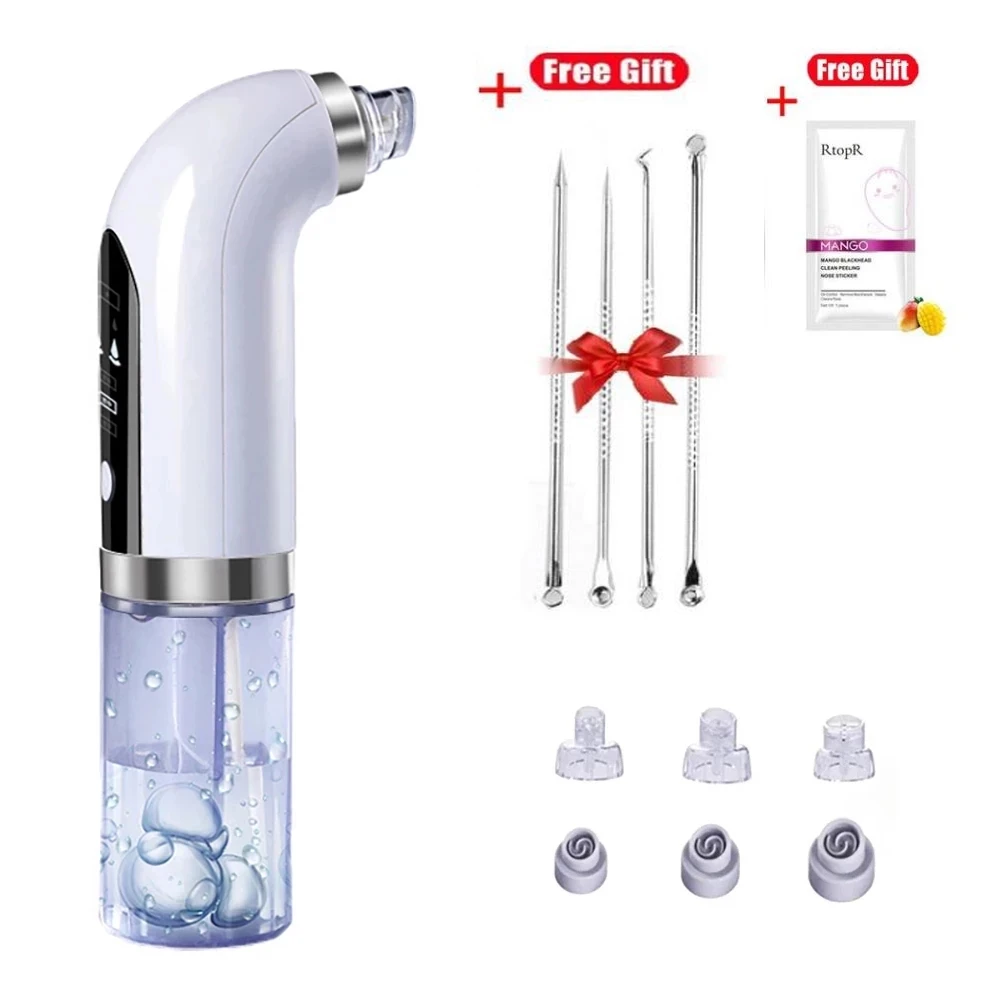 

Electric Vacuum Blackhead Acne Pore Cleaner Water Cycle Skin Deep Cleaning USB Rechargeable Small Bubbles Beauty Care Tools