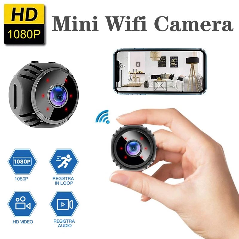 

1080P Mini Camera Surveillance Security WIFI Night Vision Waterproof Video Recorder Outdoor Digital Web Control Motion Sensor W8