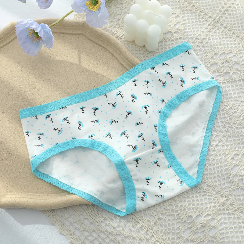 

Cotton Panties Women Seamless Underwear Mid Waist Underpants Intimate Breathable Antibacterial Briefs