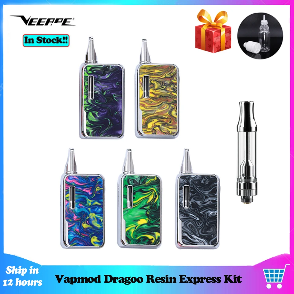 Veeape Vapmod Dragoo Resin Express Kit 650 мАч стартовый комплект с 510 атомайзер для КБД Танк против