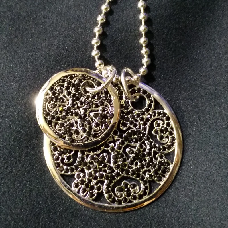 Неоготический стиль серебряный цвет черный CZ ажурный Arabesque садовое Брендовое