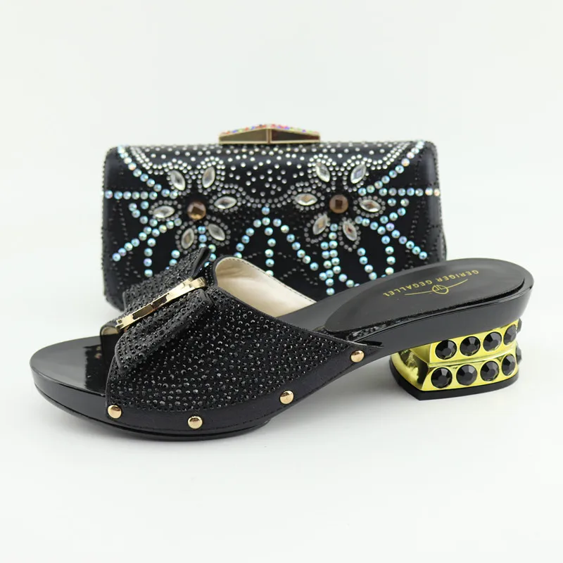 Новое поступление Свадебные туфли Туфли для невесты со стразами и сумочка в