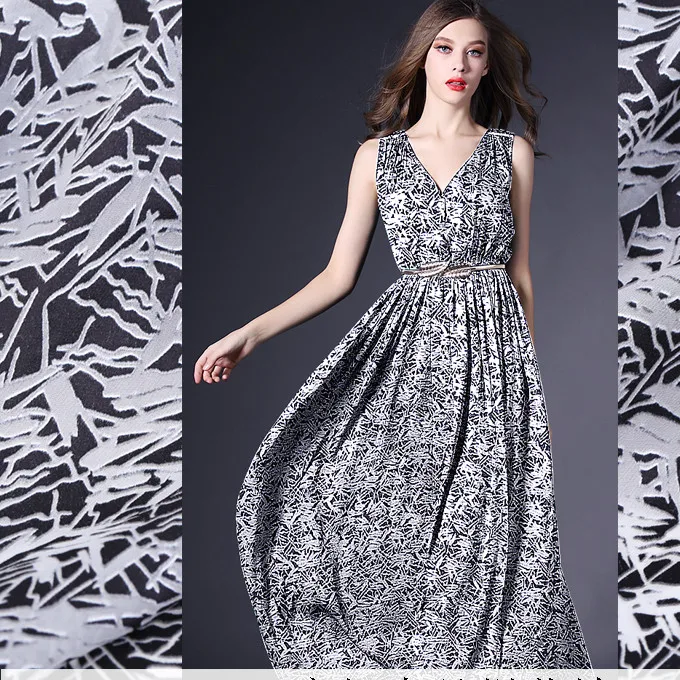 138 см широкая выгорающая шелковая ткань одежда чонсам платье 12 мм стандартная