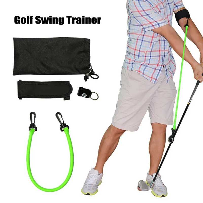 

Golf Swing Trainer Corrector Gesture Alignment Training Practice Aid Elastic Resistance Rope Golf Swing Training Equipment