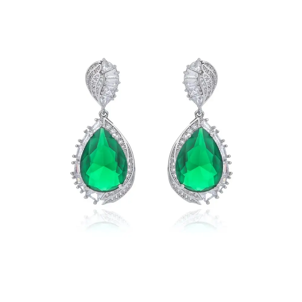 

Classic Cubic Zircon Drop Earrings for Wedding, Crystals Dangle Bridesmaid Earring ,Women Girl Gift CE10884