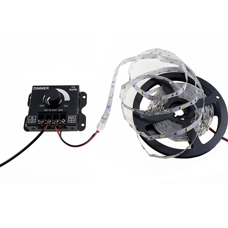 HKZZI DC12V-24V 30A светодиодный диммер регулировка яркости света с интерфейсом драйвер