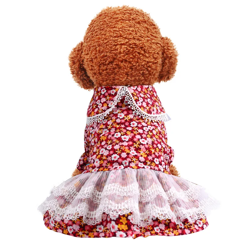 6 Цвета с милым рисунком котенка платье изображением собаки Сезон Лето Одежда для