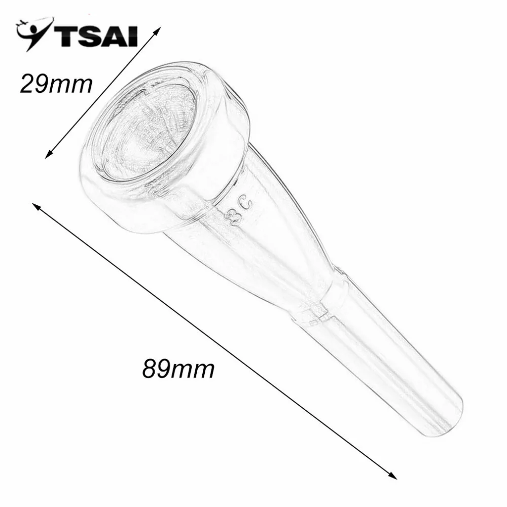 Мундштук TSAI из нержавеющей стали 3C для Yamaha металлический мундштук Баха высокое