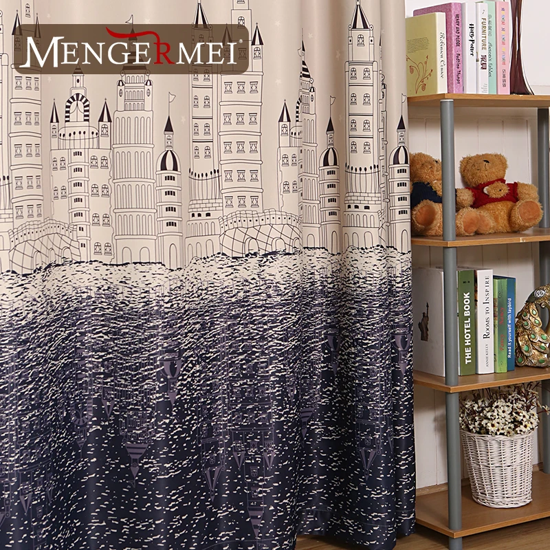 MENGERMEI Gradient Curtains Brown Blackout Curtain For Living Room Window for Children Bedroom Kitchen Drapes 7 | Дом и сад