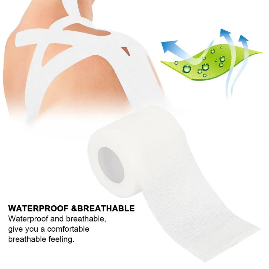 Педикюр 5 типов Камуфляжный узор хлопок эластичный клей растяжение травма мышц