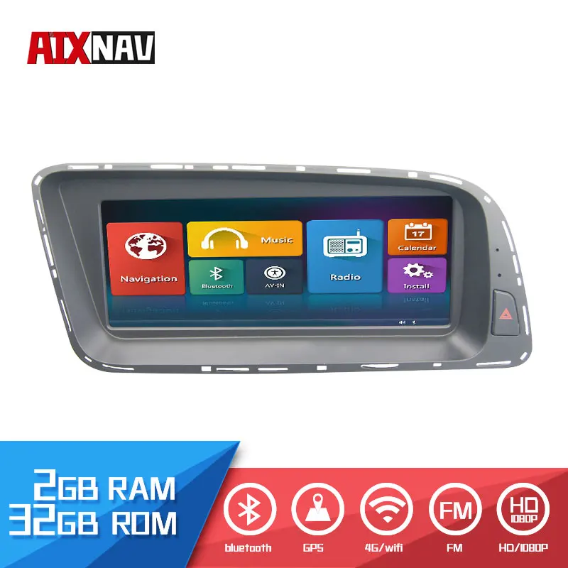 GPS-навигатор на Android для Audi Q5 Автомобильный MP3 MP4 2 Din Радио Аудио парктроник камера