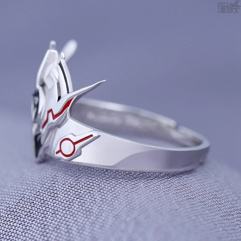 

Anime Masked Rider Kamen Rider Finger Ring S925 Silver Adjustable Unisex Cartoon Cosplay Accessories Fashion Xmas Gifts New
