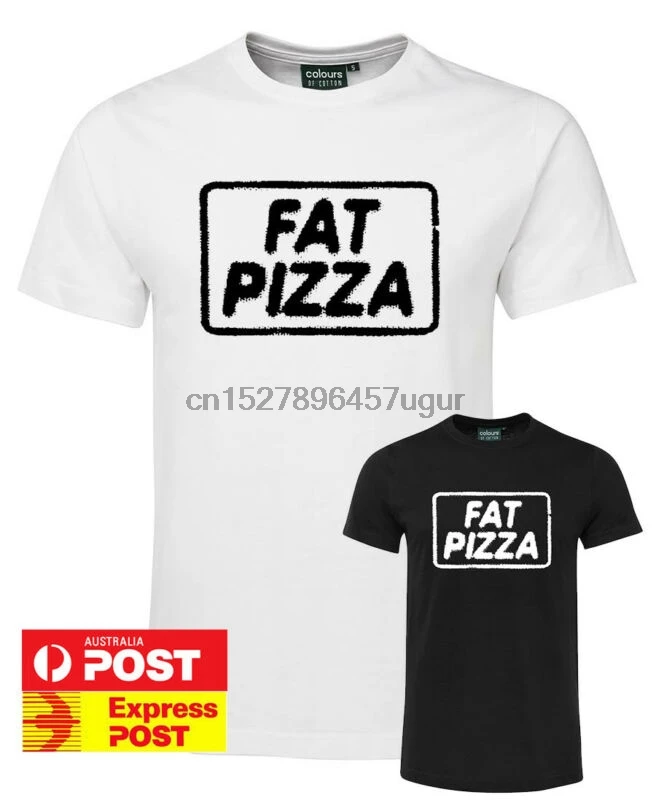 Футболка FAT PIZZA забавная футболка новый фильм Комедия черно белая