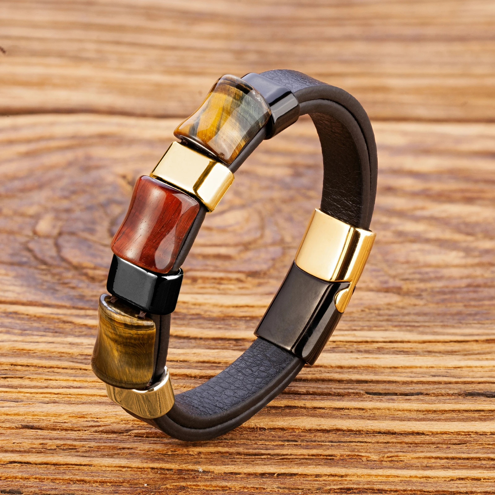 Браслет мужской с подвеской браслет геометрической формы из натурального камня