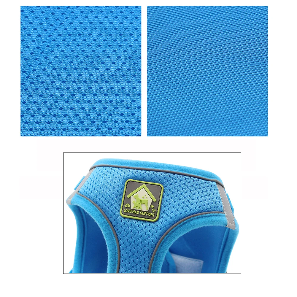 Нейлоновый сетчатый жилет для щенков кошек Светоотражающий поводок и собак