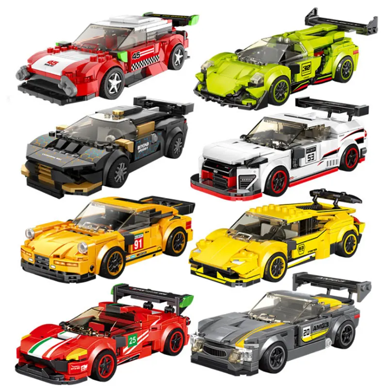 

Конструктор MOC, высокотехнологичный гоночный автомобиль, просвещение образовательный, игрушки для детей