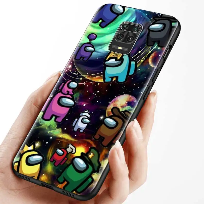 

Phone Case For Redmi 9A 9C 9I 8A 7A 6A Fundas for Note 6 7 8 8T 9 Pro Max 9S K30 Back Cover Coque Among Us Game Shell Capa Bag
