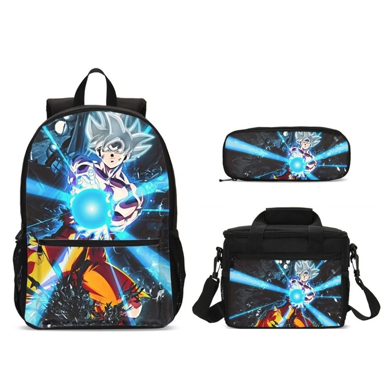 Школьный рюкзак с драконом и шариком, ультра-Instinct Goku Z Vegeta, супер Saiyain, повседневные школьные сумки, набор для мальчиков и девочек, подростков, Mochila Bolsa