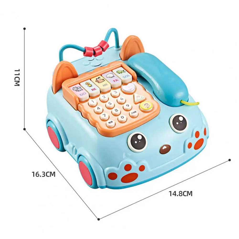 

Over 3 Years Old Kids Cartoon Car Phone Sound Light Whack A Hamster Game Toy