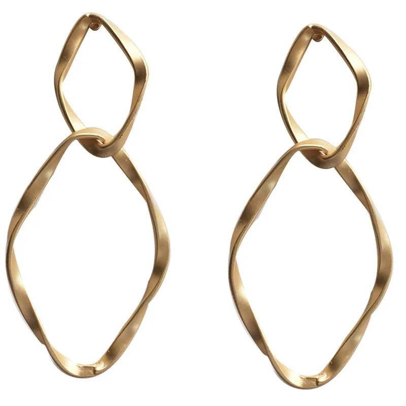 

Fashion Statement Earrings 2019 Big Geometric earrings For Women Hanging stud earrings modern Jewelry