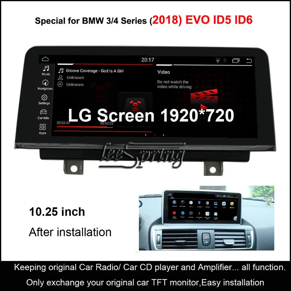 10 25 дюймовый экран LG Android 0 Автомобильный GPS навигатор для BMW 3 серии F30/F31/F34 4 F32/F33/F36