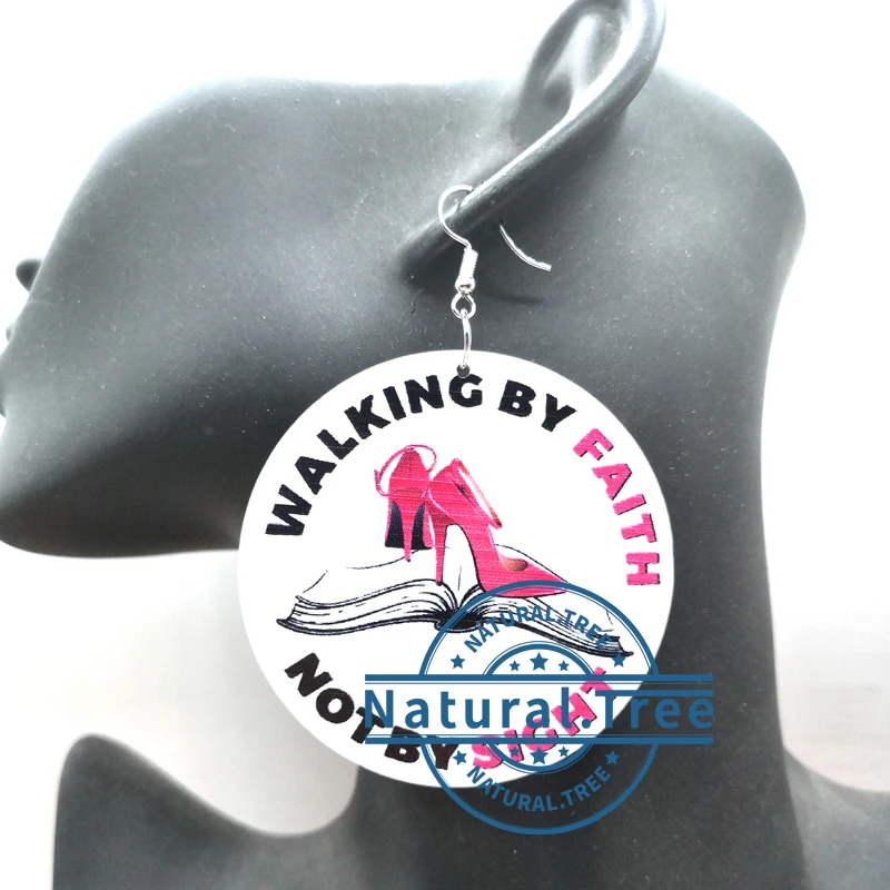 Деревянные серьги My Faith | Украшения и аксессуары