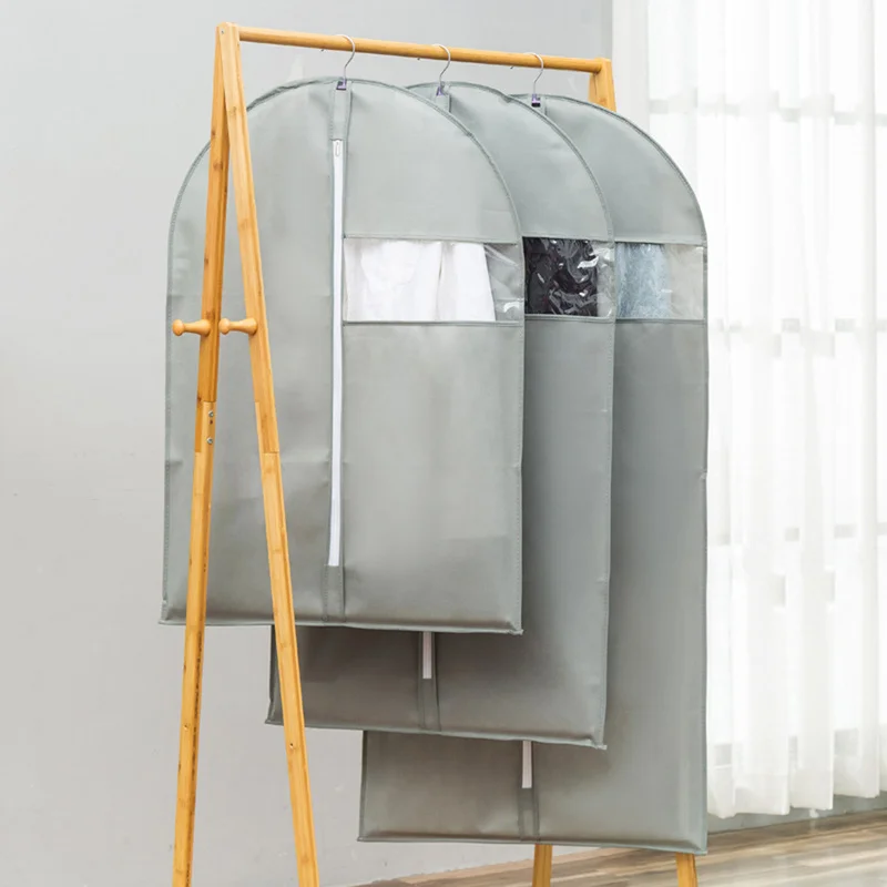 Пылезащитный чехол на молнии для платьев и одежды сумка хранения защитный