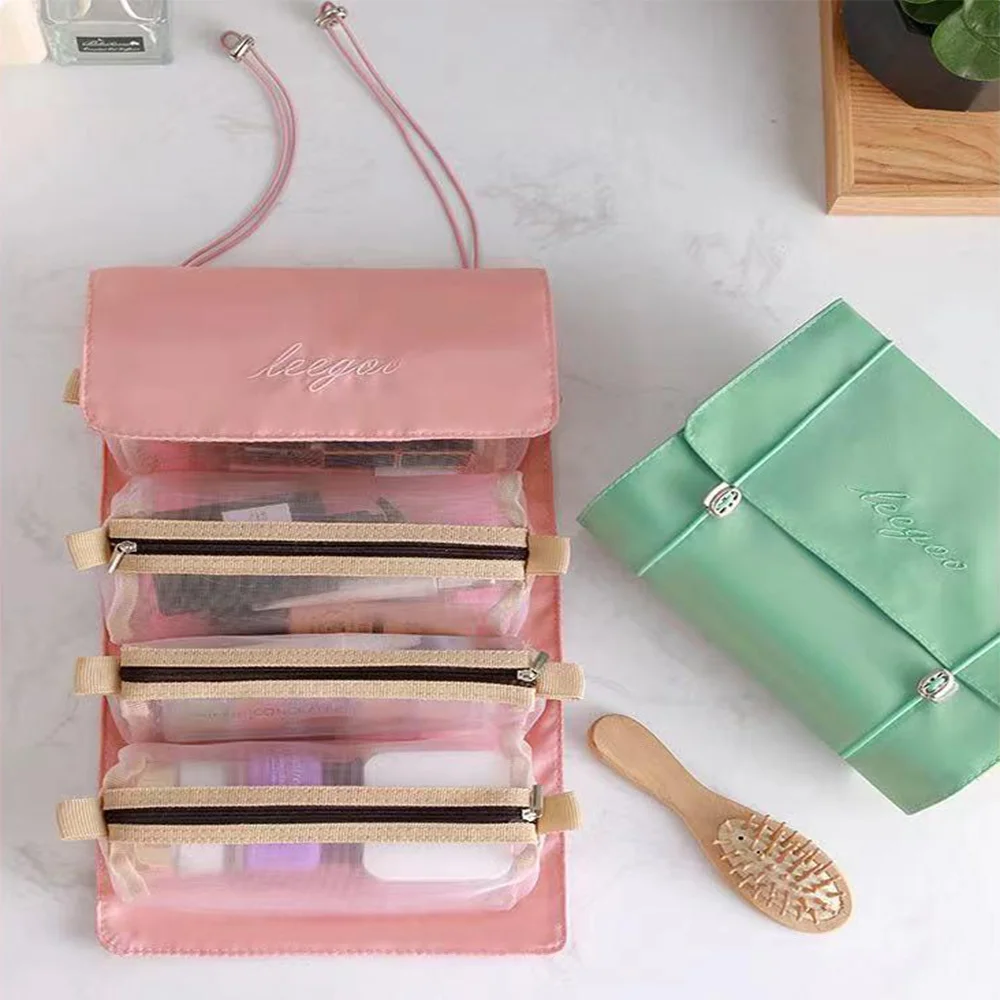 Женская косметичка съемный дорожный Органайзер складная подвесная нейлоновая