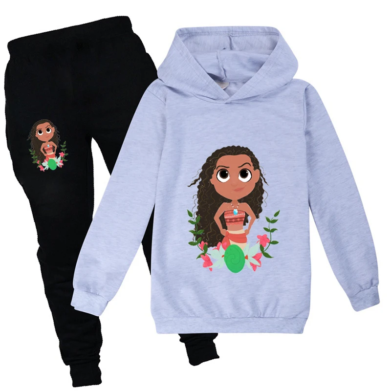 

Winter Clothes for Girls Hoodies+long Pants Outfits Kids Boys Kawaii Children Clothing Set Christmas Moana Boutique