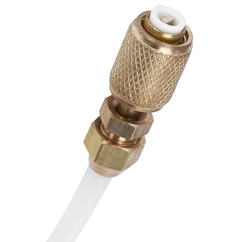 

NEW-Oil/Dye Injector 30Ml 1 Oz with Low Side Quick Coupler Adapter 1/4 Manual Oiler Oil Injector Adapter