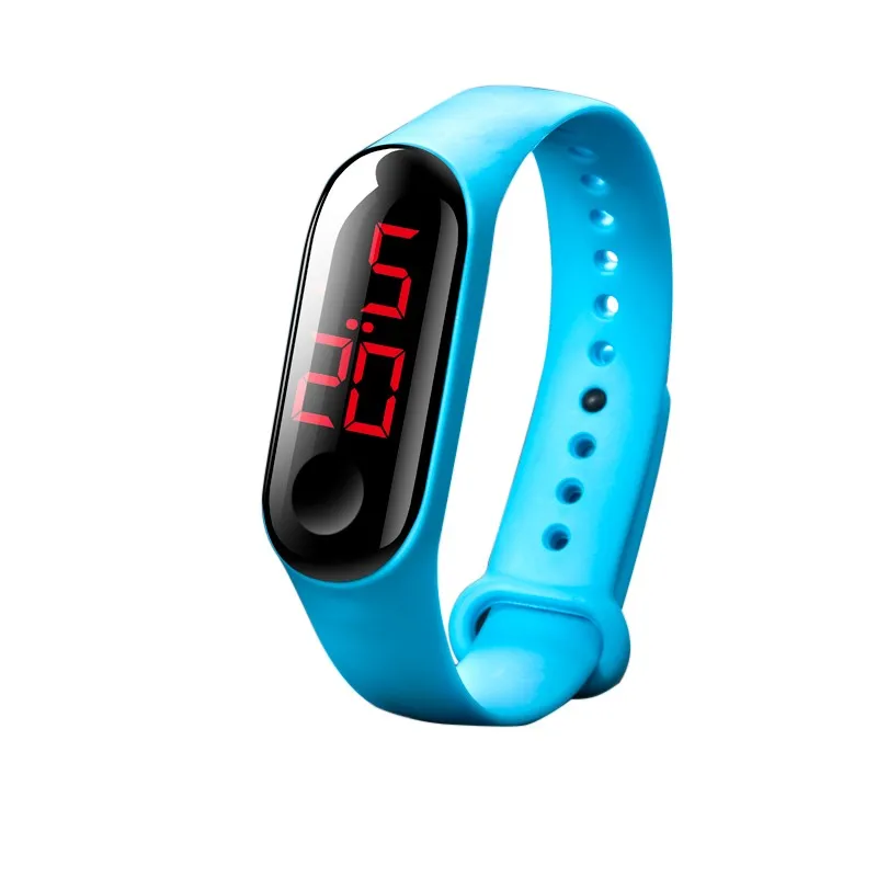 Цифровые часы Спортивные Повседневные светодиодные для мужчин и женщин