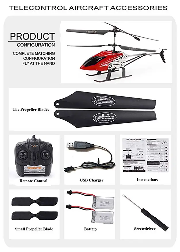 

2.4GHz GLORY168 20Inch Large Aircraft Remote Control Helicopter with 3.5CH Alloy Gyro Stabilizer and Multi-Protection RC DRONE