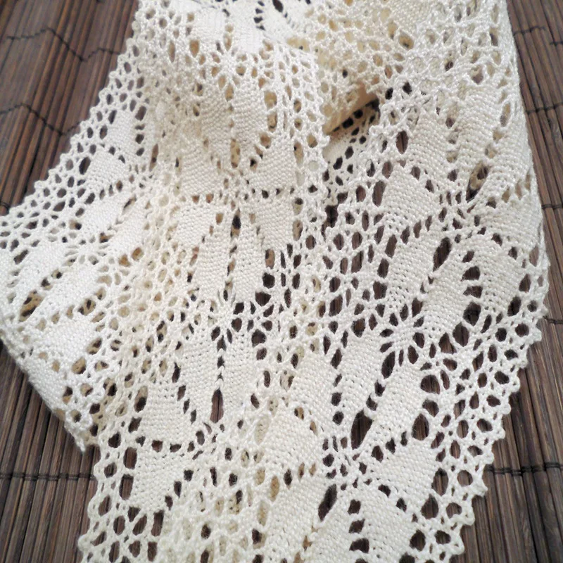 2 м/лот 6 см бежевая вязаная кружевная лента сделай сам ручная работа ткань