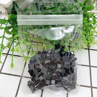 black square shape crystal hot fix rhinestone 150pcs glass stones mix size 6 8 10mm glue on crystal for clothes bags shoes