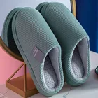 2022, вельветовые зимние домашние меховые сланцы, женские и мужские плюшевые Нескользящие ботинки из пены с эффектом памяти, Осенние уличные комнатные хлопковые тапочки для пар