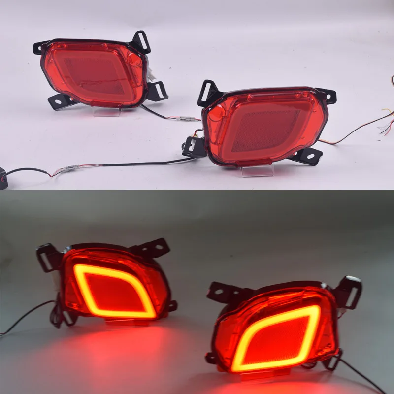 

Светодиодный задний бампер отражатели задние фонари задний тормоз Противотуманные огни для новой модели Toyota Highlander 2016-2017